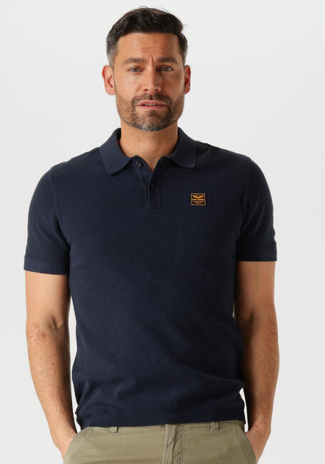 Blauwe PME LEGEND Polo SHORT SLEEVE POLO COTTON - large