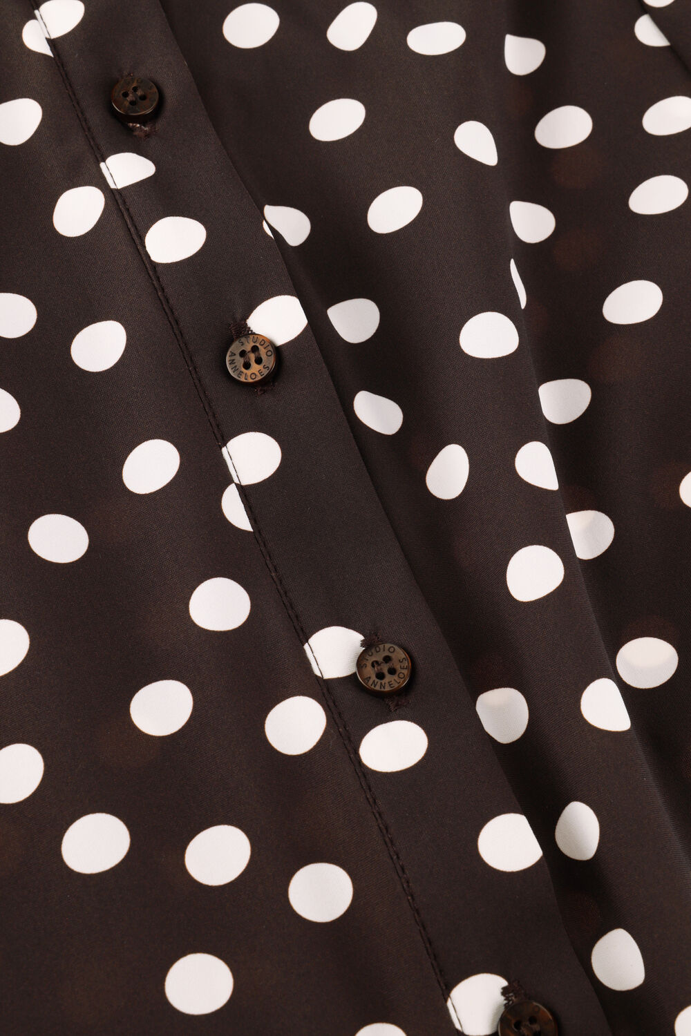 Bruine STUDIO ANNELOES  Fabienne dot blouse - large
