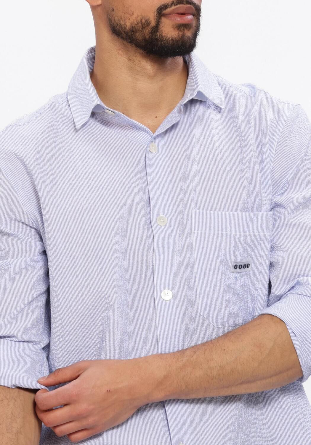 THE GOODPEOPLE Chemise d&eacute;contract&eacute; SOY Bleu clair - large