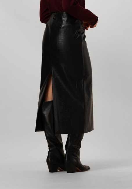 BRUUNS BAZAAR Jupe maxi CROCO TUANELLA SKIRT en noir - large
