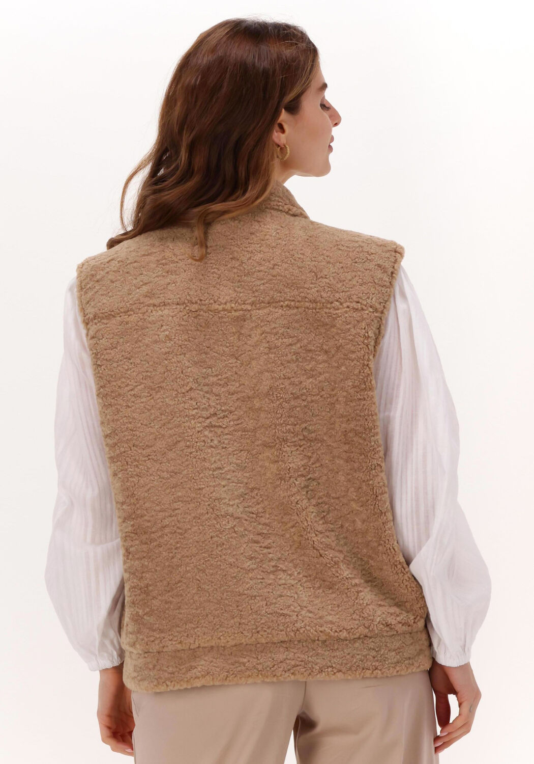 Camel SELECTED FEMME Bodywarmer SLFJANY TEDDY VEST W Omoda