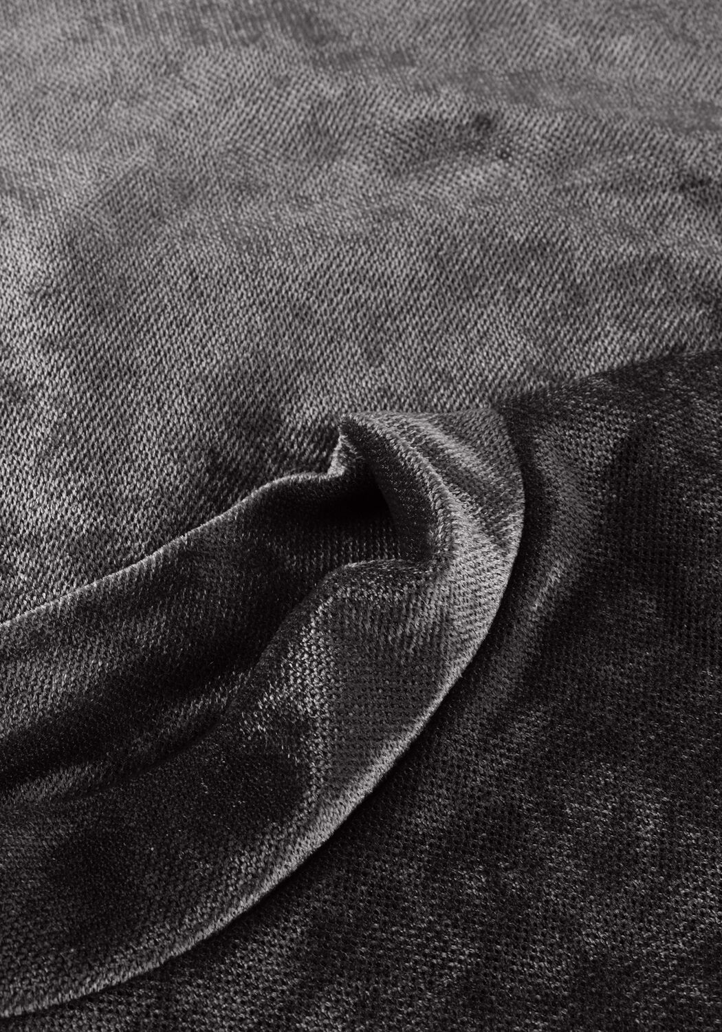 LIKE FLO Haut ELINA FLO VELVET MESH TOP Anthracite - large