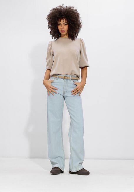 Lichtblauwe SELECTED WOMEN Wide jeans SLFWIDE BEA-KORI HW JEANS - large