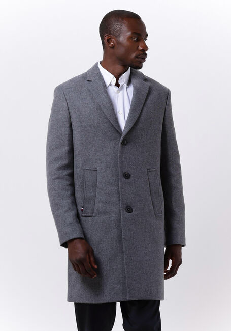 TOMMY HILFIGER Manteau DRESSED CASUAL WOOL MIX COAT en gris - large