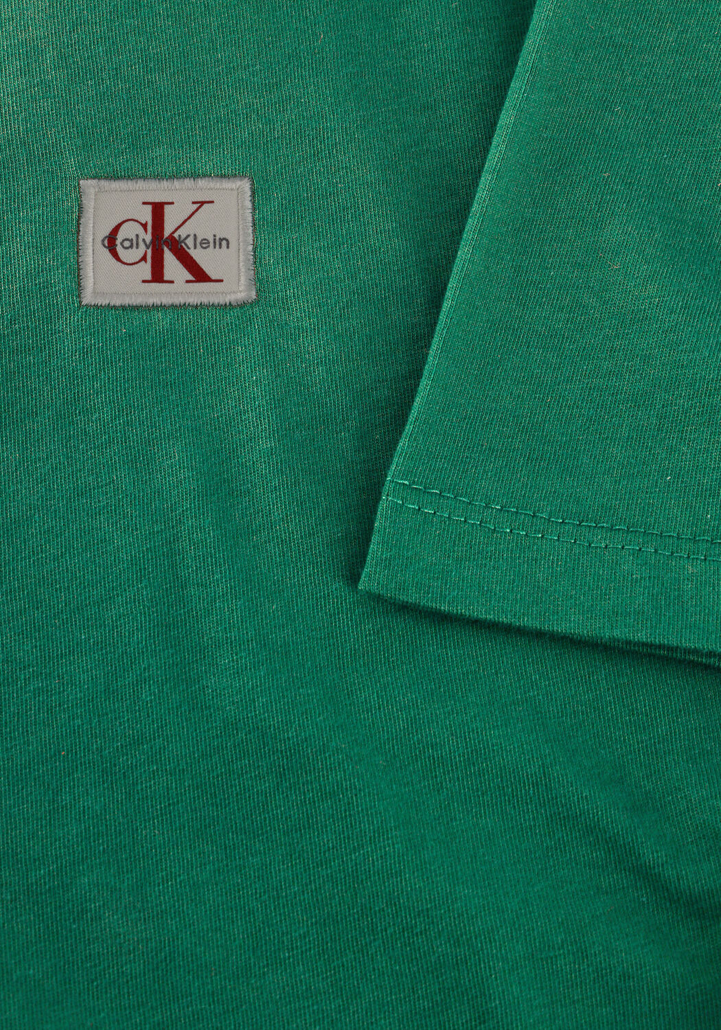 CALVIN KLEIN T-shirt SS BADGE 30S JERSEY CLASSIC TEE en vert - large