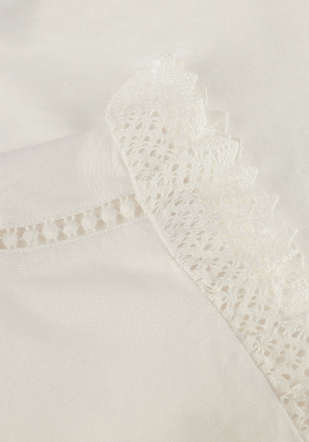 Witte MAYORAL T-shirt S/S CROCHET T-SHIRT - large