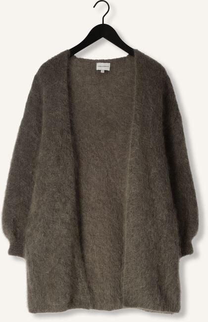 Taupe AMERICAN DREAMS Vest LEE MIDI CARDIGAN Taupe AMERICAN DREAMS Vest LEE MIDI CARDIGAN - large