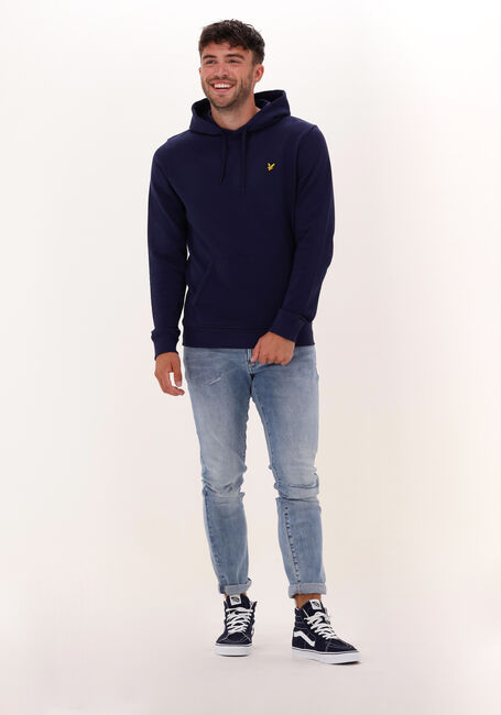 LYLE & SCOTT Chandail PULLOVER HOODIE Bleu foncé - large