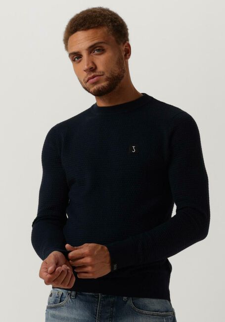 BUTCHER OF BLUE Pull STRUCTURE CREW en bleu - large