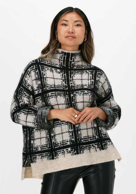 SECOND FEMALE Pull LOUISA KNIT T-NECK en noir - large