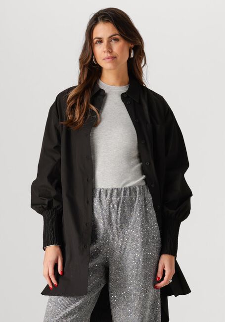 Zwarte ALIX THE LABEL  LADIES WOVEN OVERSIZED BLOUSE - large