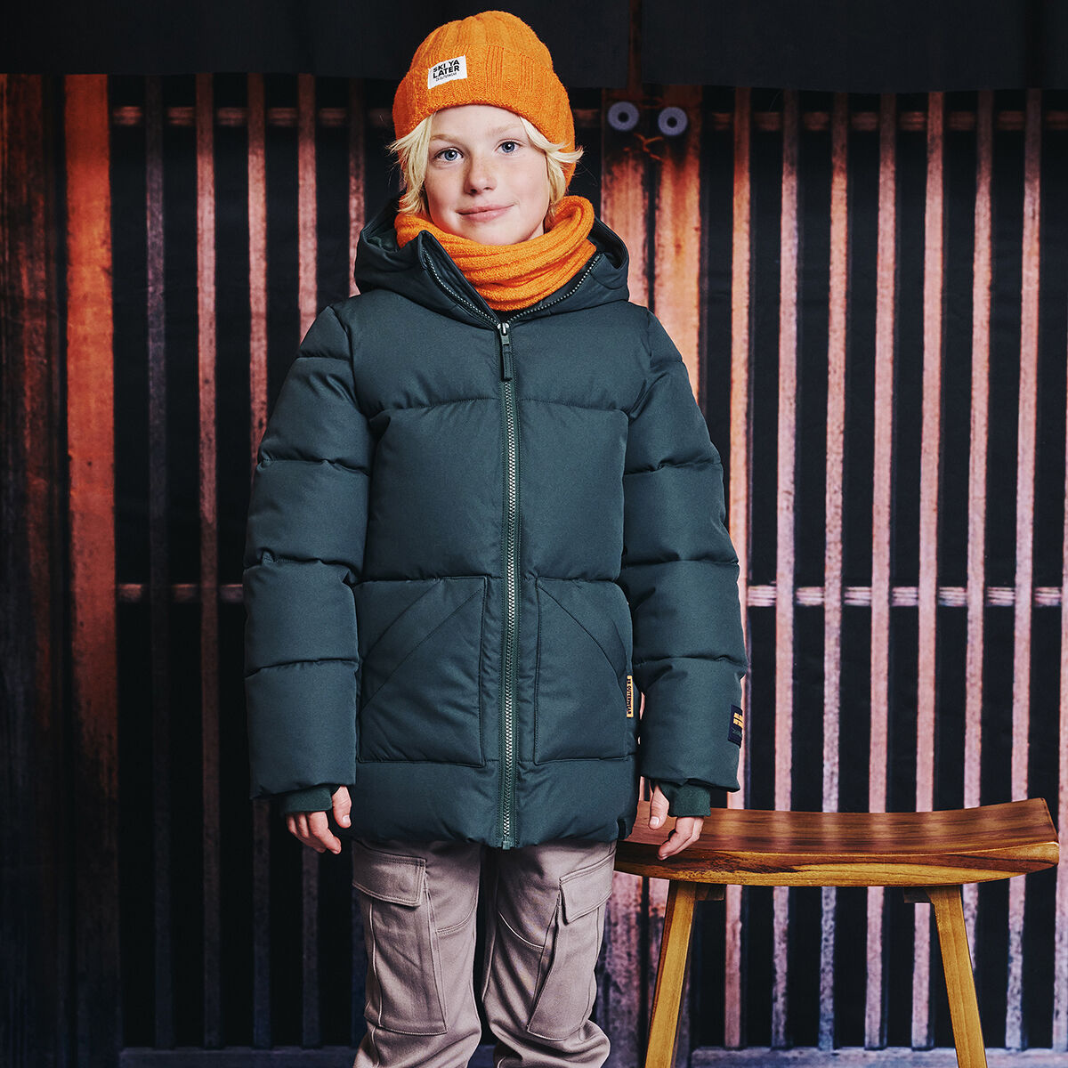 Z8 Veste matelass&eacute; EWALD Vert fonc&eacute; - large