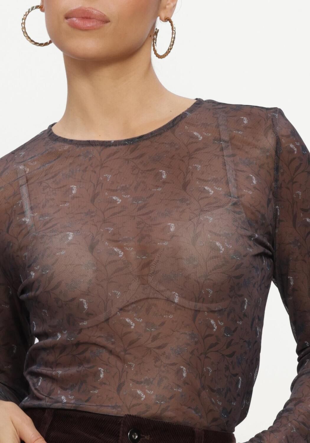 MSCH COPENHAGEN Haut MSCHJANIE ILLENORA TOP en marron - large