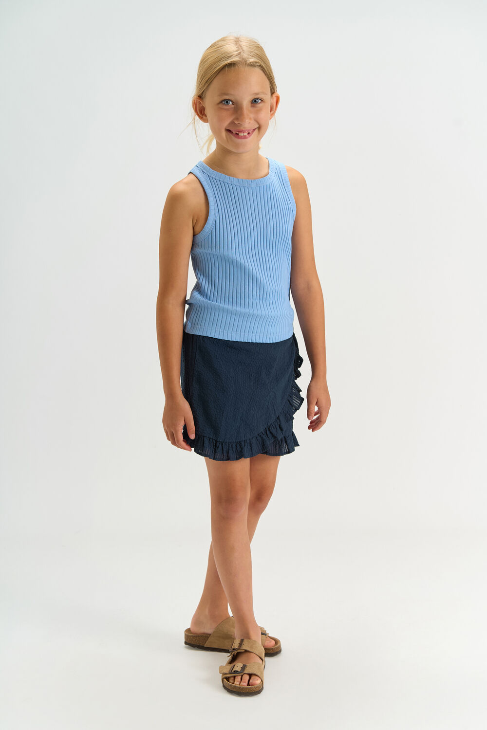 THE NEW Pantalon courte TNTESSA SHORT en bleu - large