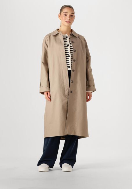 OBJECT Trenchcoats OBJVEGA L/S RE LONG COAT en taupe - large