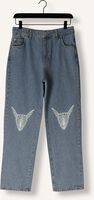 Lichtblauwe ALIX THE LABEL Wide jeans LADIES WOVEN DENIM BULL PANTS Lichtblauwe ALIX THE LABEL Wide jeans LADIES WOVEN DENIM BULL PANTS - medium