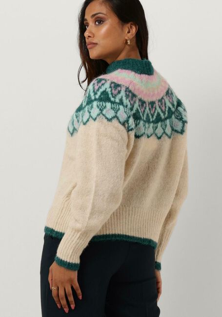Beige Y.A.S. Trui YASICE LS KNIT PULLOVER - large