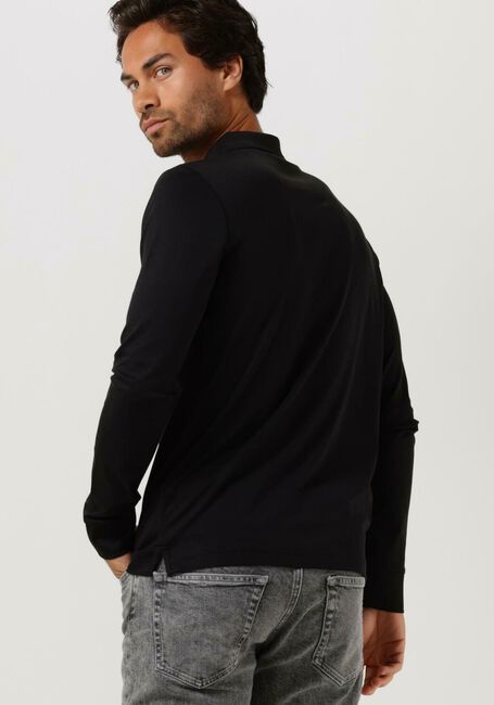 Zwarte CALVIN KLEIN Polo SMOOTH COTTON SLIM LS POLO - large