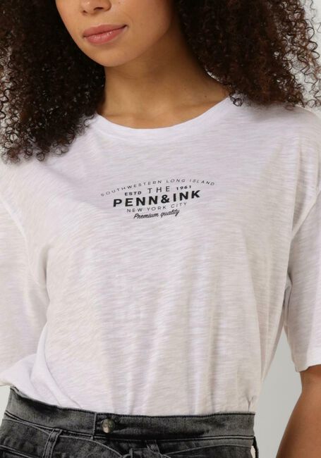 PENN & INK T-shirt S23F1248 1 en blanc - large