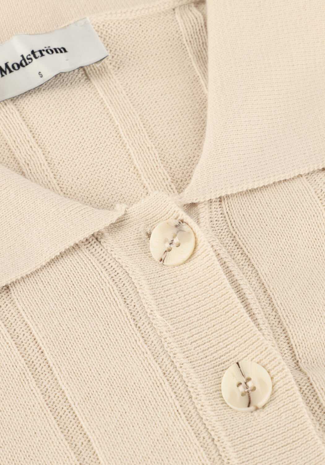 MODSTR&Ouml;M T-shirt TONIAMD SS POLO en beige - large