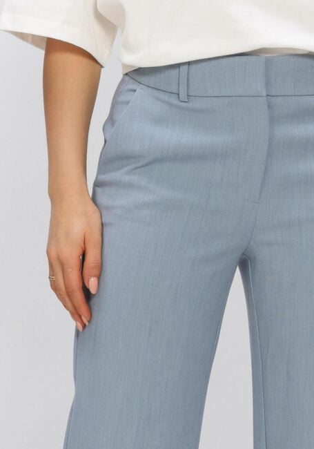 Blauwe SELECTED WOMEN Wijde broek SLFRITA MW WIDE PANT MEL - large