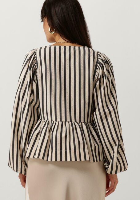 Blauwe NEO NOIR  BESSIE CONTRAST STRIPE BLOUSE - large