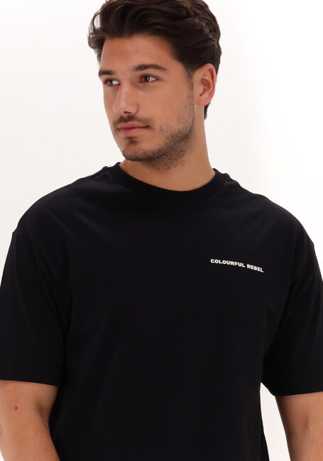 COLOURFUL REBEL T-shirt SUNSET BACK PRINT BASIC TEE en noir - large