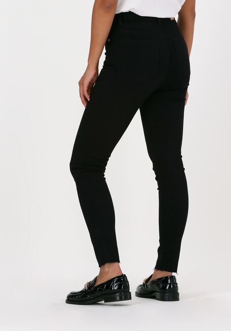 NA-KD Skinny jeans SKINNY HIGH WAIST RAW HEM JEAN en noir - large