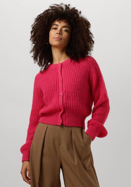 YDENCE Gilet CARDIGAN LOTTA en rose - large