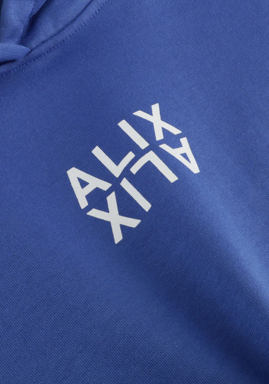 Blauwe ALIX MINI Trui KNITTED LOGO HOODY - large
