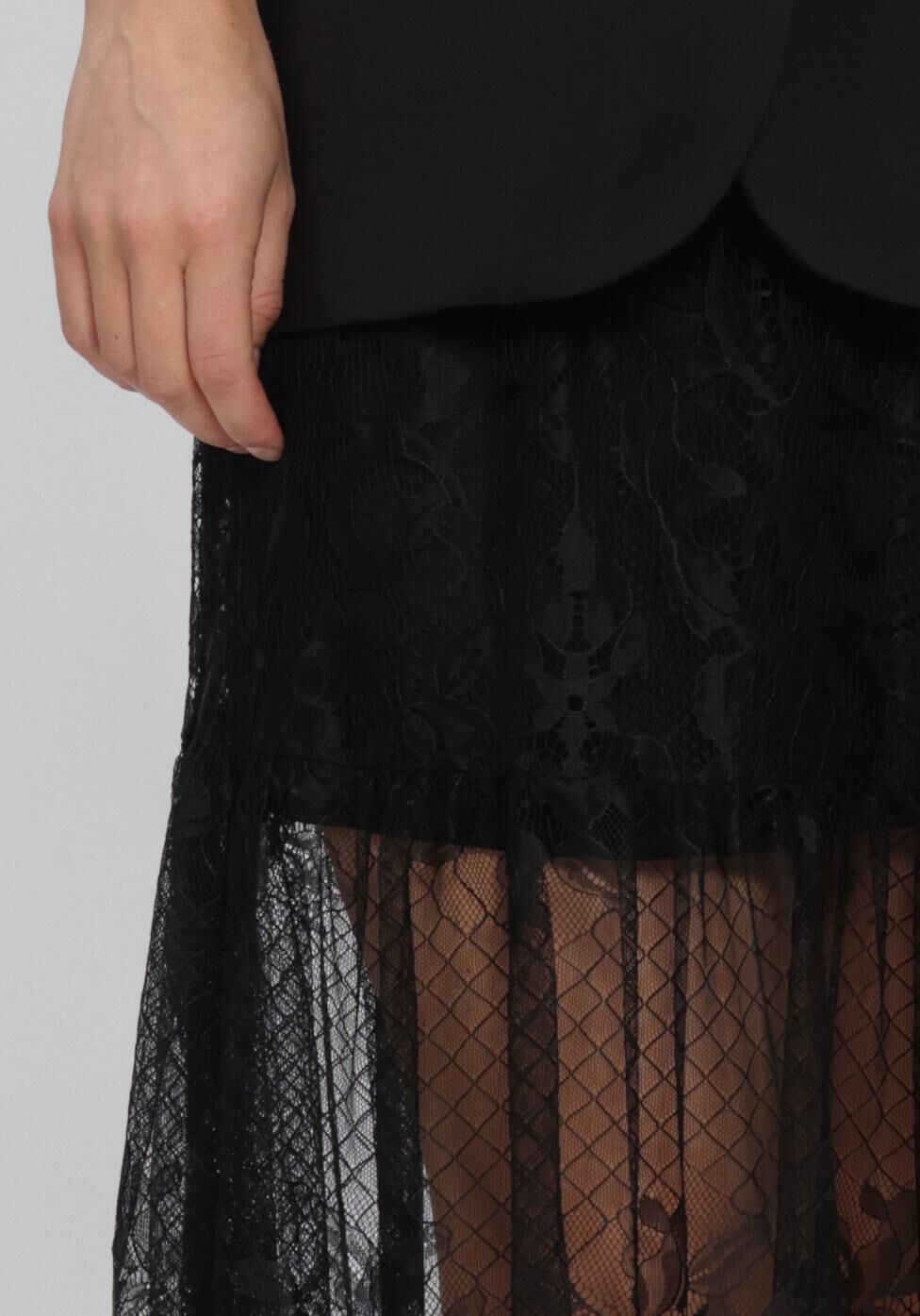 ROUGE EDIT ROULEYA HW MAXI SKIRT Jupes en noir - large