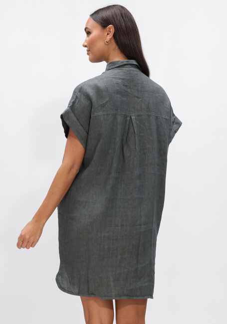 BY-BAR Mini robe HELLA LINEN DRESS Vert fonc&eacute; - large