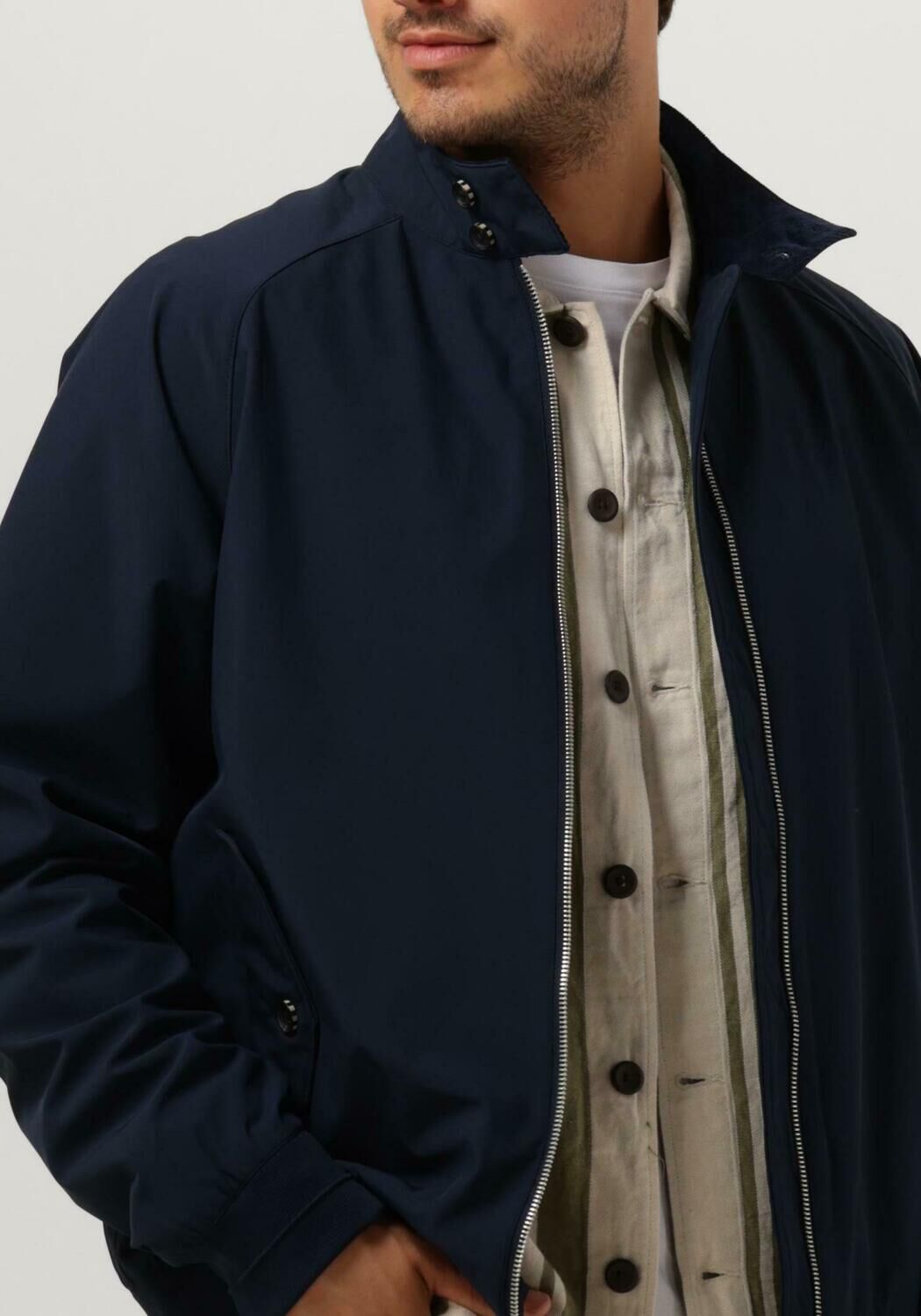 SCOTCH SODA Jack CLASSIC HARRINGTON SOFT SHELL JACKET Bleu fonc