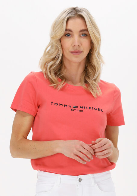 Koraal TOMMY HILFIGER T-shirt REGULAR HILFIGER C-NK - large