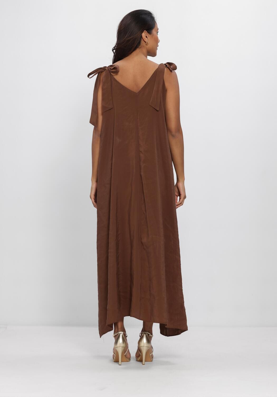 Bruine JOSH V Maxi jurk CLARA - large