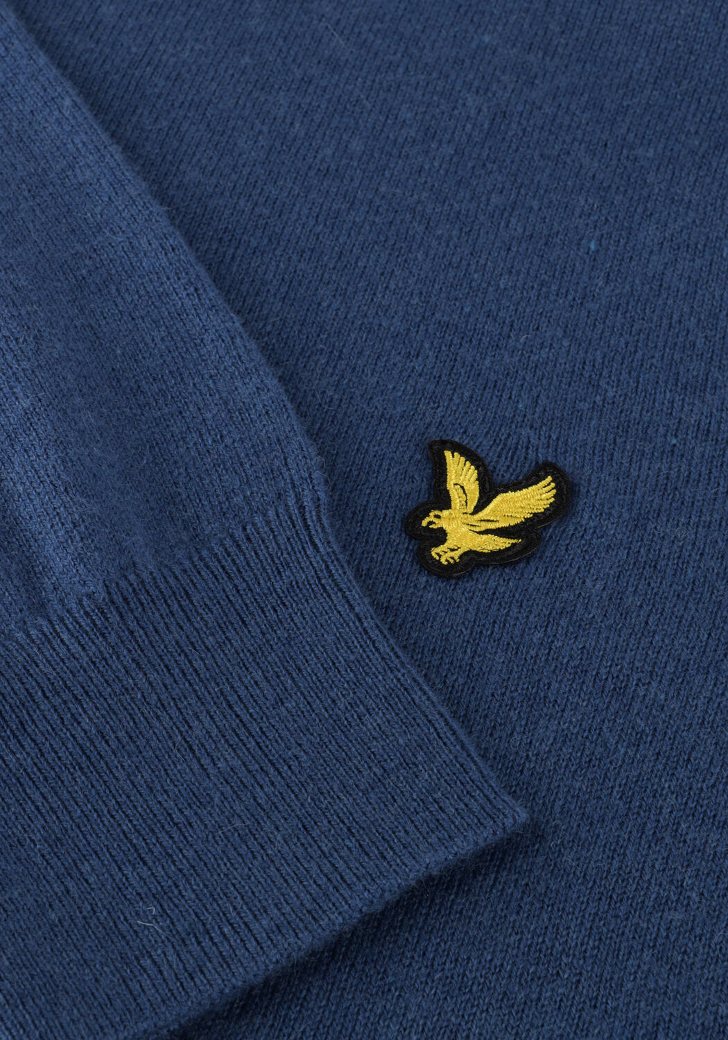 Blauwe LYLE & SCOTT Trui COTTON MERINO CREW NECK JUMPER - large