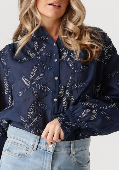 NUKUS JENNA BLOUSE EMBROIDERY Blouses Bleu foncé - large