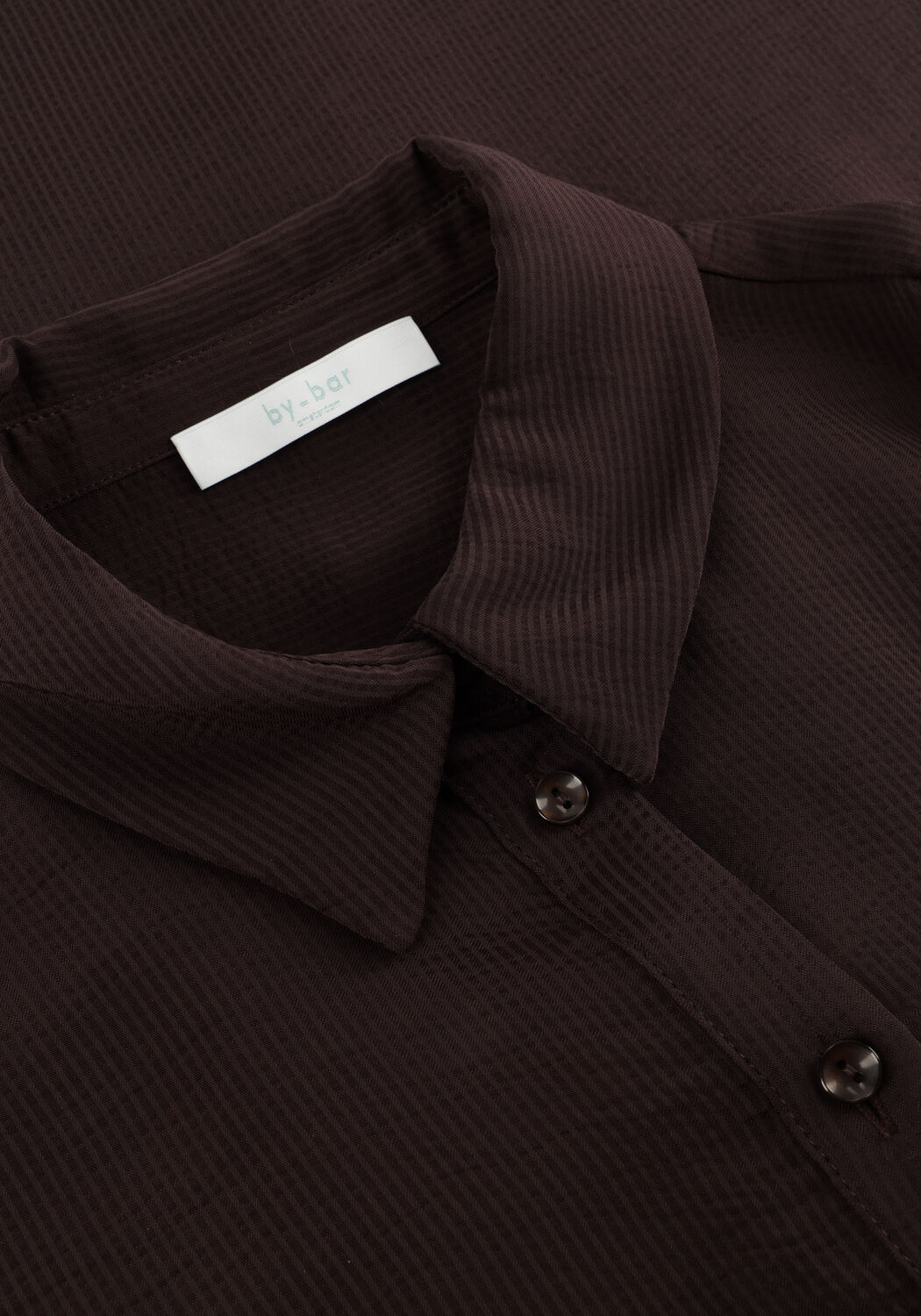 Bruine BY-BAR  DONNA SATIN STRIPE BLOUSE - large