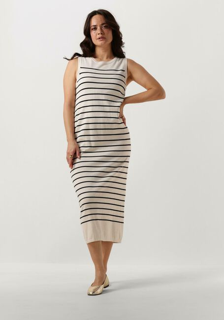 Beige SELECTED FEMME Midi jurk SLFBERGA SL KNIT DRESS - large