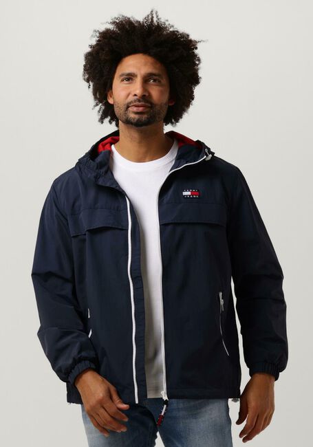 Donkerblauwe TOMMY JEANS Jack TJM CHICAGO WINDBREAKER - large