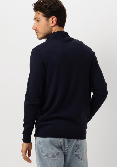 PROFUOMO Pull PULLOVER HALF ZIP Bleu foncé - large