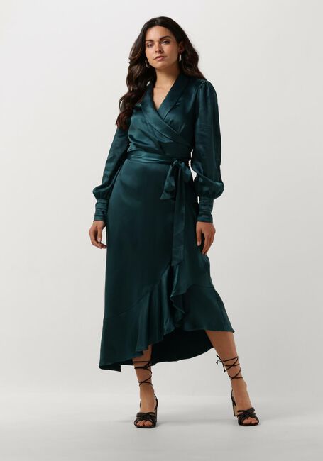 NOTRE-V Robe midi NV-DORISSA SATIN DRESS en bleu - large