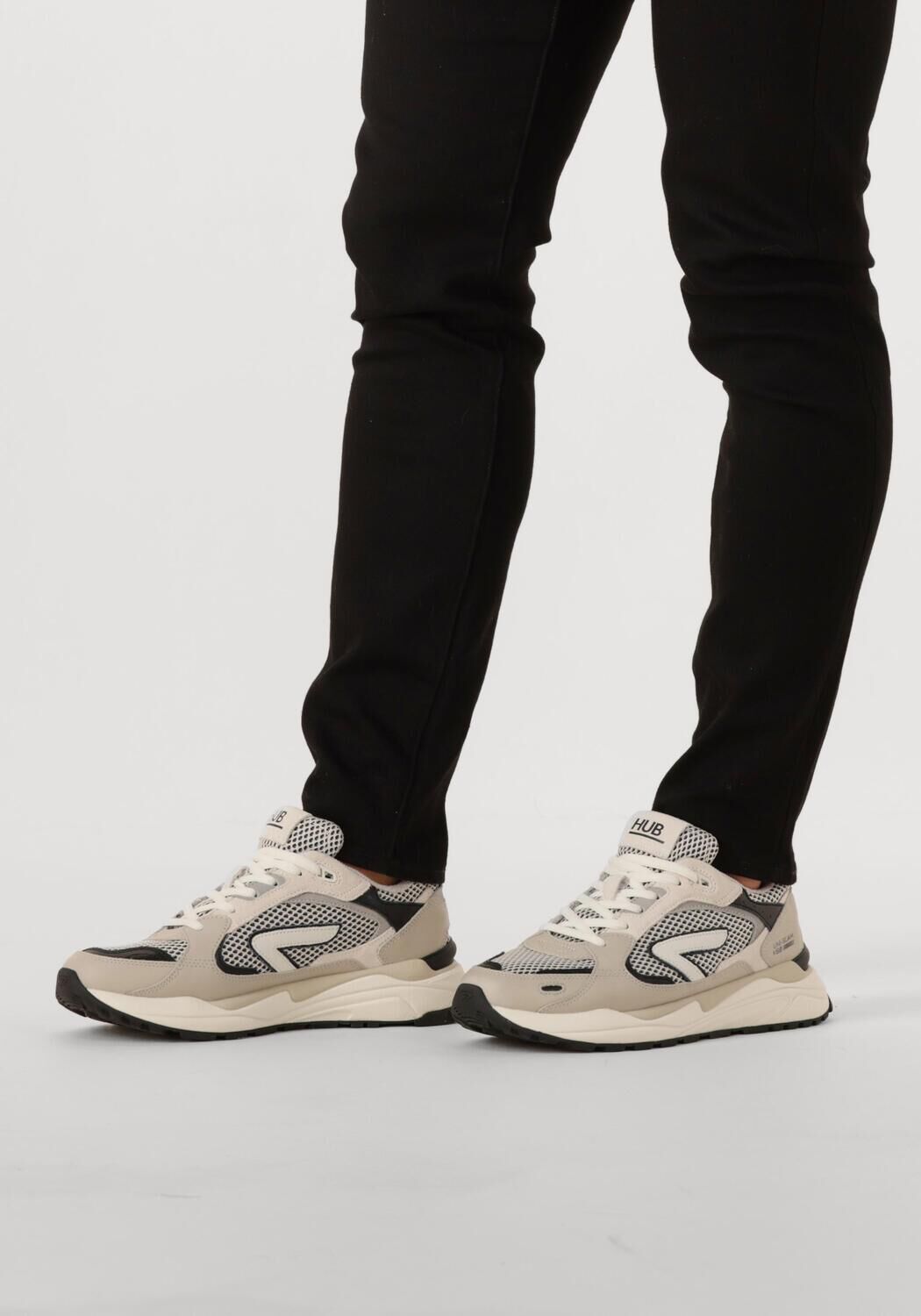 Beige HUB Sneakers SLAM-M - large