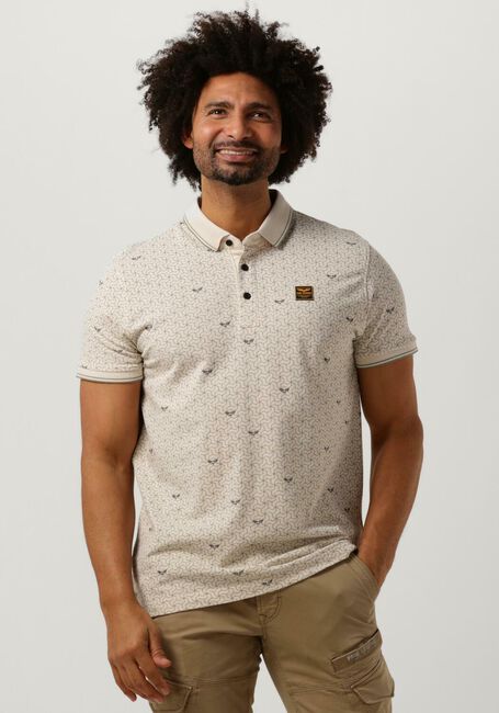 PME LEGEND Polo SHORT SLEEVE POLO FINE PIQUE ALL OVER PRINT Blanc - large