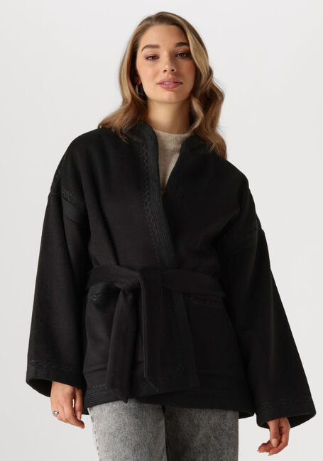 ANTIK BATIK Kimono WILLIAM KIMONO en noir - large