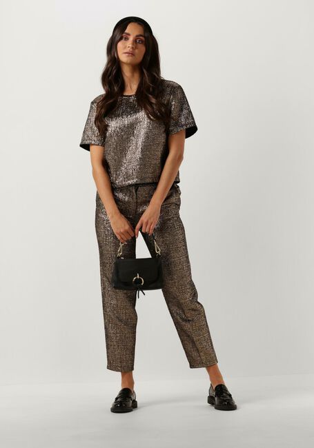 SELECTED FEMME Pantalon SLFVIOLET-RIA MW CROPPED PANT en or - large