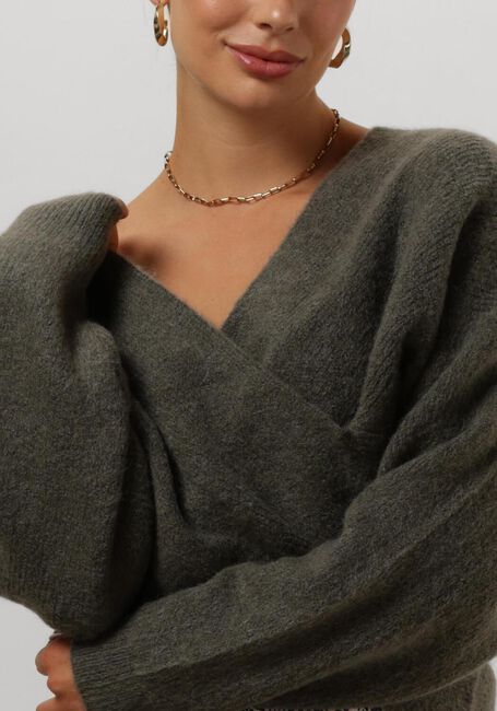 MSCH COPENHAGEN Pull MSCHZINELLE HOPE WRAP PULLOVER en vert - large