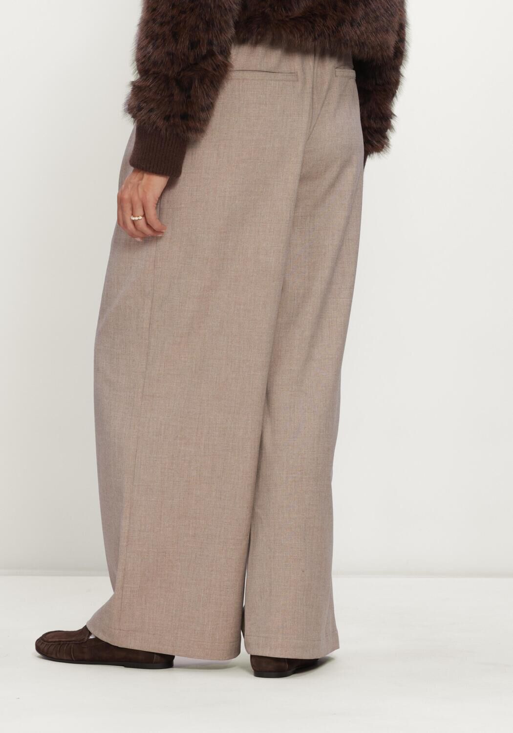 Beige CIRCLE OF TRUST Wijde broek MARLON PANTS - large