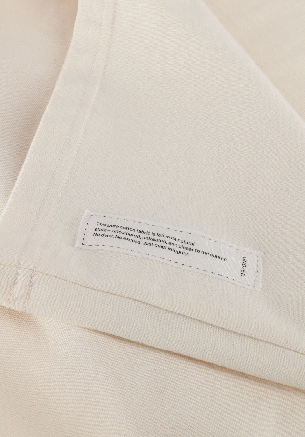 ANERKJENDT T-shirt AKVILLADS UNDYED SS TEE &Eacute;cru - large