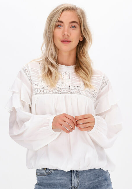 SUMMUM TOP COTTON VOILE Blouses en blanc - large